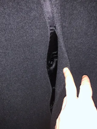 Cappotto Lusso Lana Cashmere Uomo XXL Nero