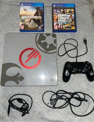 PS4 Edición Star Wars + Mando + 2 Juegos