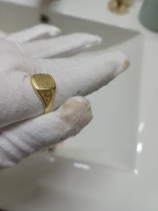 Anillo Sello Oro de oro de 18k no vendo as peso