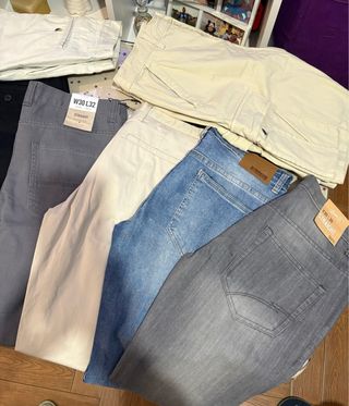 Lote 9 pantalones hoy 56€ precio final