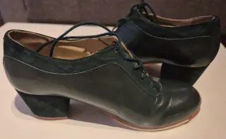 Zapatos Flamenco Begoña Cervera Verdes