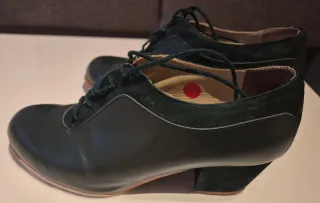 Zapatos Flamenco Begoña Cervera Verdes