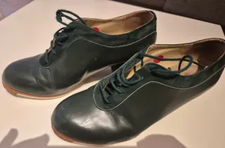 Zapatos Flamenco Begoña Cervera Verdes