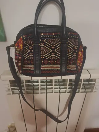 Bolso Desigual Negro Multicolor