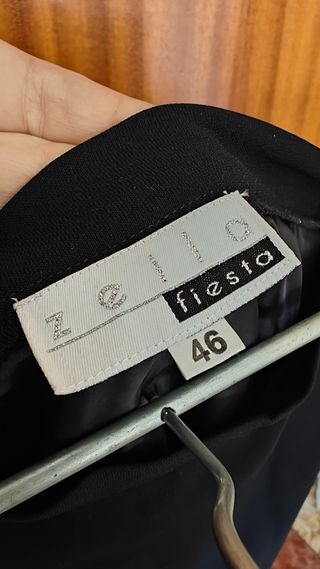 Falda negra evasé vestir talla 46