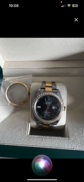 Rolex Datejust wimbeldon Oro/Acero Bisel Diamantes