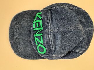 Berretto Kenzo Blu Ricamato per Bambini