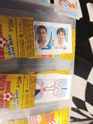 Chicles Liga 2007-2008 Panini cromos dobles