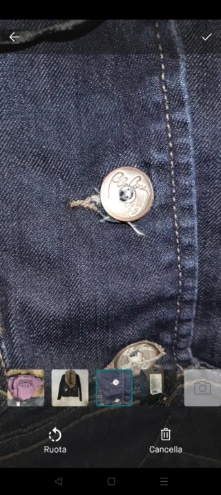 Giacca jeans con pelliccia