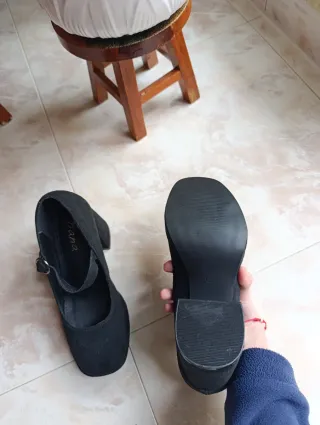 Zapatos de tacón negros talla 36