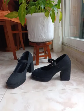 Zapatos de tacón negros talla 36