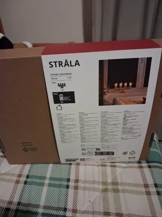 Lustre Strala LED Madeira e Vidro