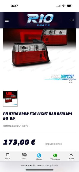 Pilotos LED E36