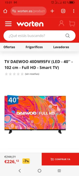 TV Daewoo 40 Full HD - A Estrenar