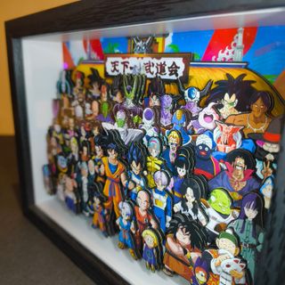 Quadro 3D Dragon Ball Artesanal