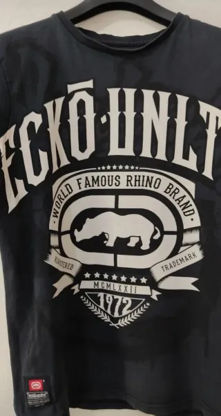 Camiseta Ecko Unltd Talla M Negra