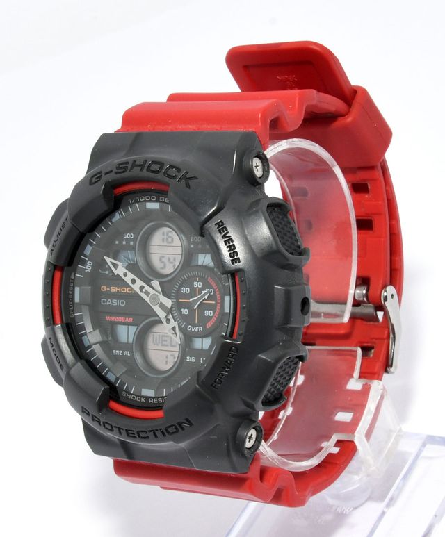 Casio G-Shock GA-140 Cinza/Vermelho