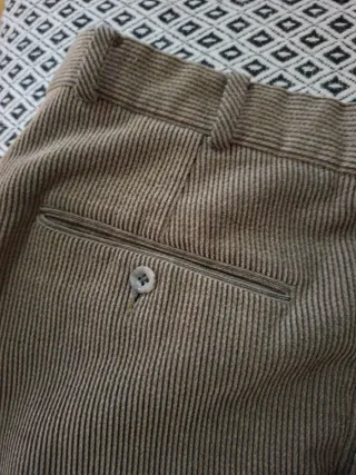 Pantalón Corderoy Hombre T.46 Regalo jersey gris