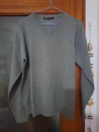 Pantalón Corderoy Hombre T.46 Regalo jersey gris.