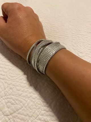 Pulsera Salvatore Ferragamo Gris/Plata