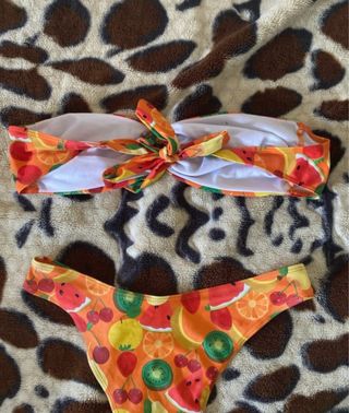 Bañador bikini estampado frutal