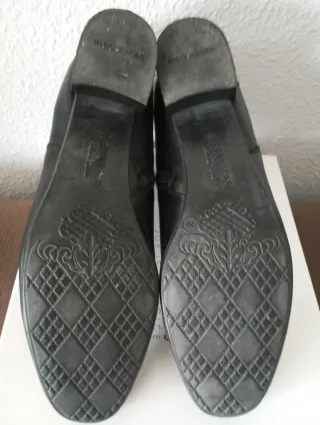 Botines Hispanitas Piel Negros Mujer