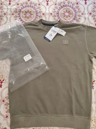 Sudadera Penguin Verde Oliva caqui Talla M