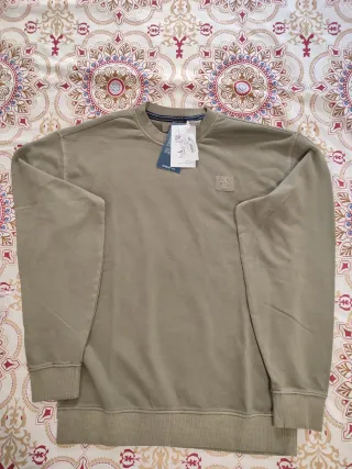 Sudadera Penguin Verde Oliva caqui Talla M