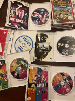 Lote 9 Giochi Wii: Just Dance, Zelda, Angry Birds