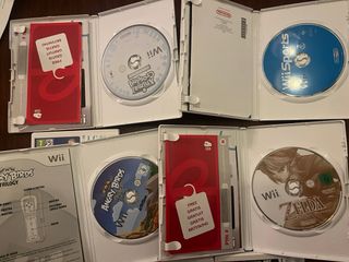 Lote 9 Giochi Wii: Just Dance, Zelda, Angry Birds