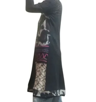 Vestido largo estampado