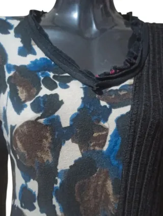 Vestido largo estampado