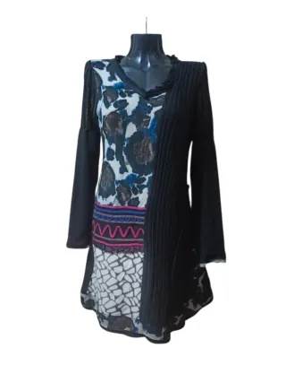 Vestido largo estampado