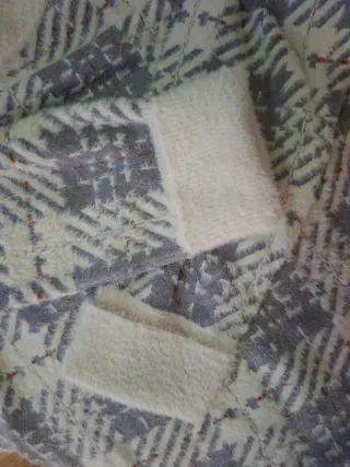 Jersey cuadros gris y blanco Talla L