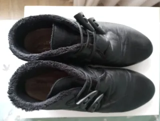 Botines piel negros mujer