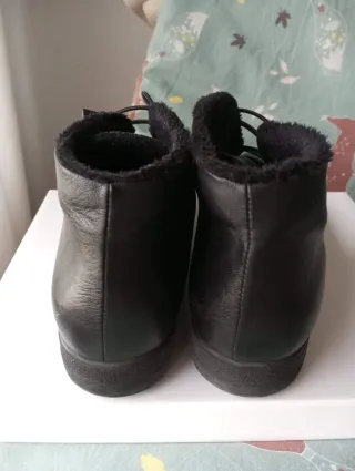 Botines piel negros mujer