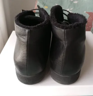 Botines piel negros mujer