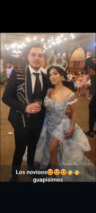 Vestido de novia verde agua talla S