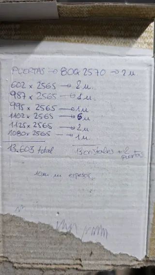 Cerramiento oficina cristal