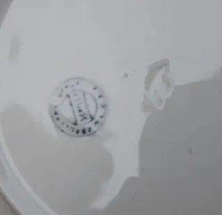 Plato Loza Siglo XIX Campesinas