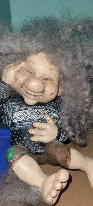 Troll Vintage Figura Decorativa