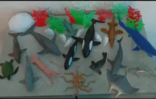 Mundo de Dinosaurios  o mundo marino Juguetes