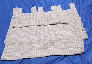 Pareja Cortinas Visillo Lino Topo/Beige