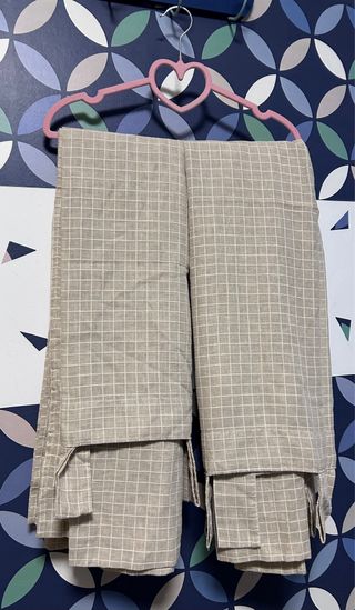 Pareja Cortinas Visillo Lino Topo/Beige