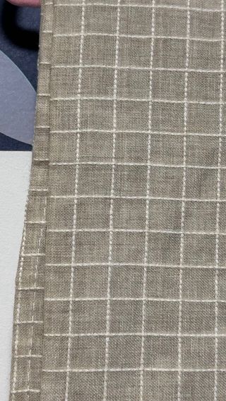 Pareja Cortinas Visillo Lino Topo/Beige