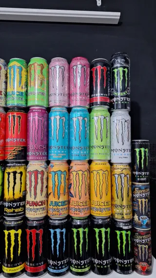 Latas coleção Monster Energy