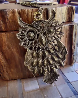 Gran Colgante Búho estilo Vintage Multicolor
