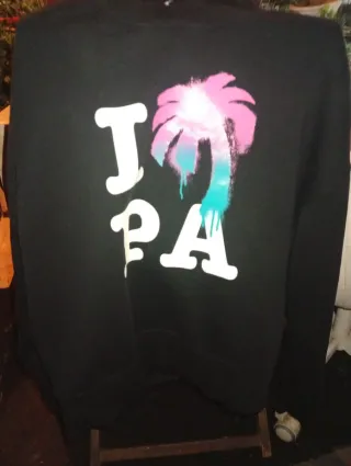 Sudadera Palm Angels I ♡ PA Negra