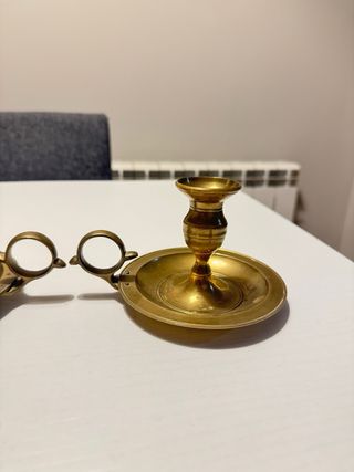 Candelabros de latón vintage (2 unidades)