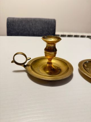 Candelabros de latón vintage (2 unidades)